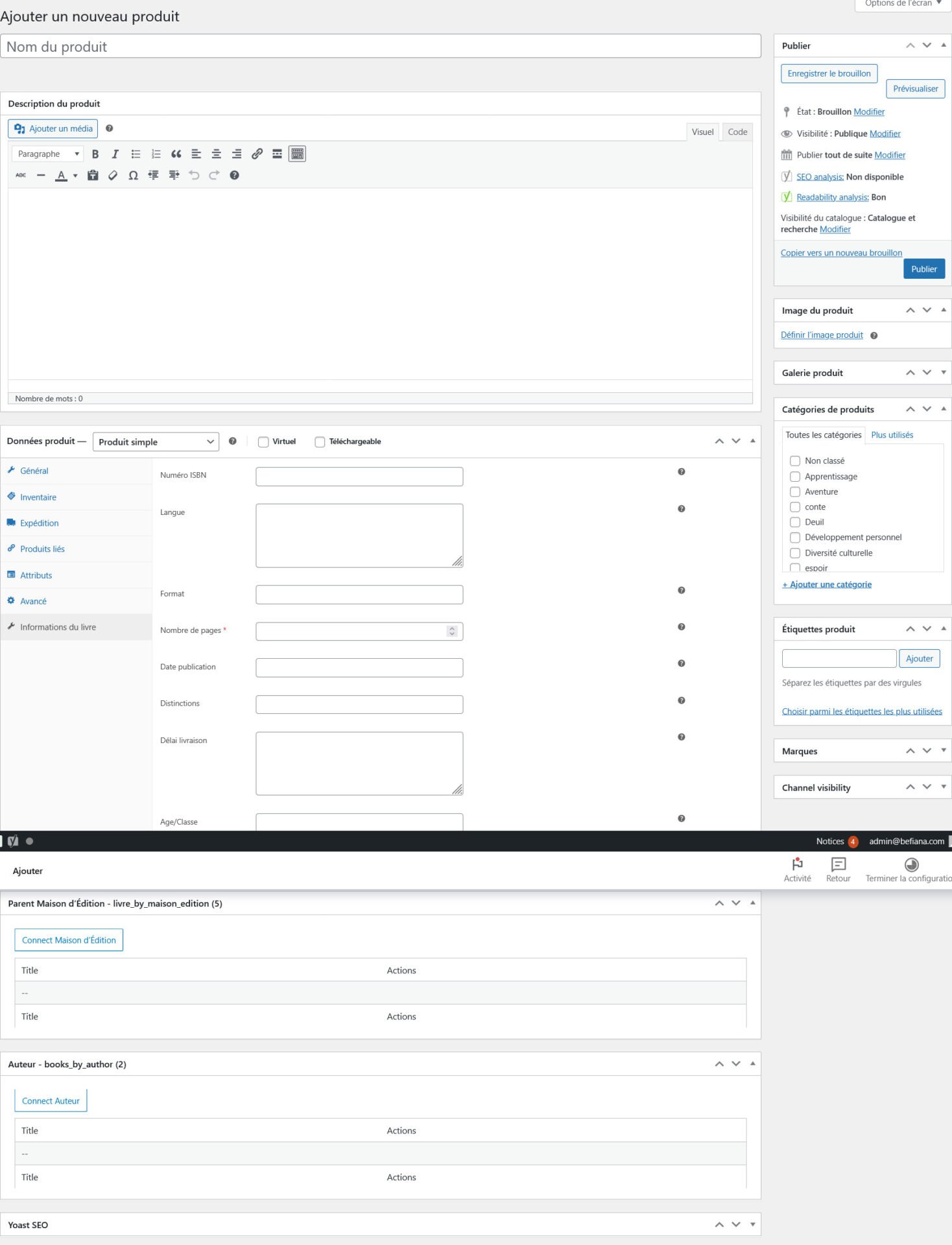 Screenshot 2026 03 04 at 15 40 19 Ajouter un nouveau produit ‹ TAKELAKA ROA — WordPress